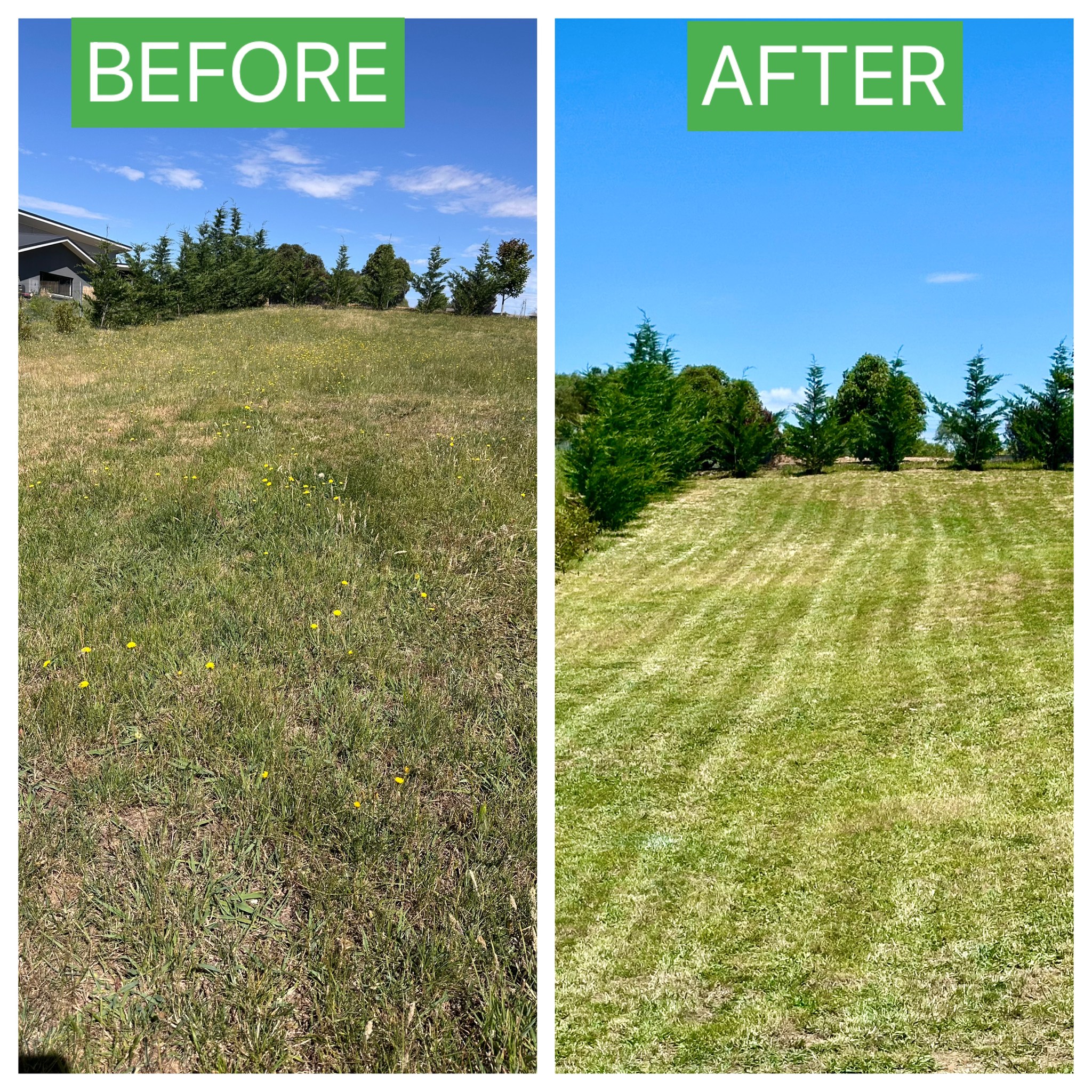 Before and after: Acreage Lawn Care